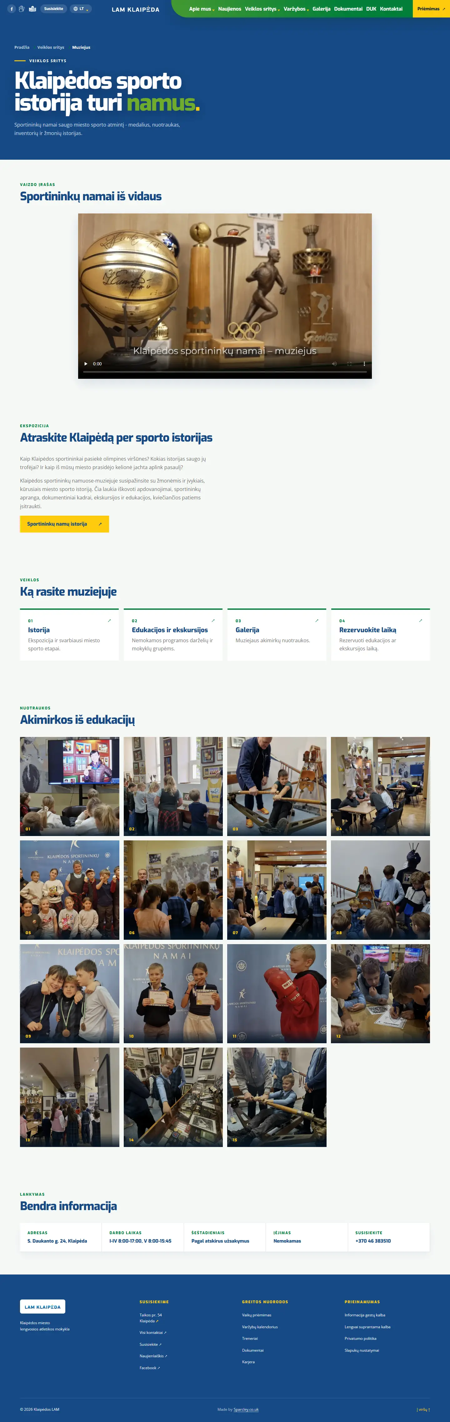 Klaipėdos LAM – muziejaus puslapis