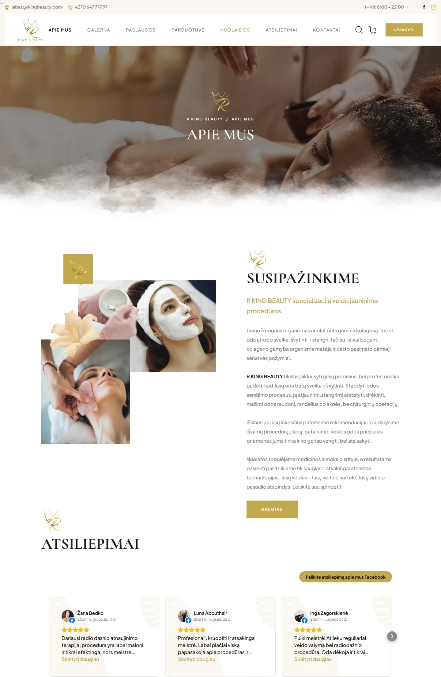 R King Beauty – about page